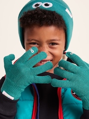 Tog 24 Green Kids Soay Shaun The Sheep Knit Gloves - Image 3 of 5