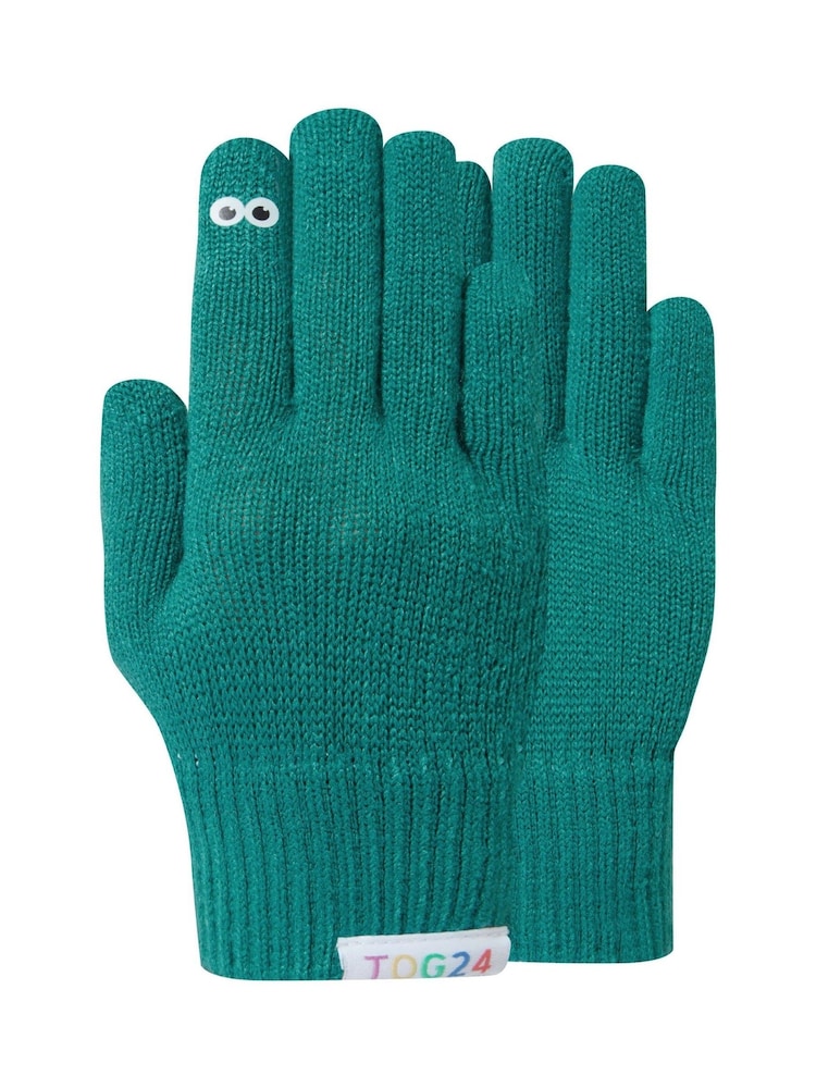 Tog 24 Green Kids Soay Shaun The Sheep Knit Gloves - Image 5 of 5 Tog 24 Green Kids Soay Shaun The Sheep Knit Gloves - Image 5 of 5