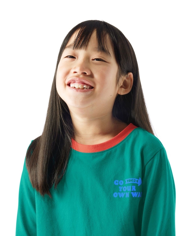 Tog 24 Green Kids Ryeland Shaun The Sheep Long Sleeve T-Shirt - Image 2 of 7 Tog 24 Green Kids Ryeland Shaun The Sheep Long Sleeve T-Shirt - Image 2 of 7