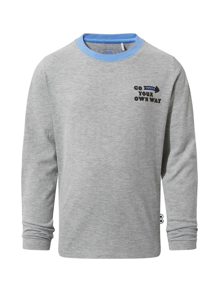 Tog 24 Grey Kids Ryeland Shaun The Sheep Long Sleeve T-Shirt - Image 6 of 6