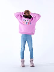 Tog 24 Pink Kids Swaledale Shaun The Sheep Print  Sherpa Sweater - Image 4 of 6