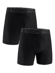 Under Armour Black Performance Tech Mesh Pouch Men's 6" Underwear 2-Pack - Image 1 of 4