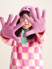 Tog 24 Pink Kids Soay Shaun The Sheep Knit Gloves - Image 3 of 4