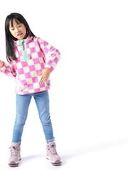 Tog 24 Pink Kids Brecknock Shaun The Sheep Print Zip Neck Fleece - Image 1 of 6
