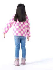 Tog 24 Pink Kids Brecknock Shaun The Sheep Print Zip Neck Fleece - Image 2 of 6