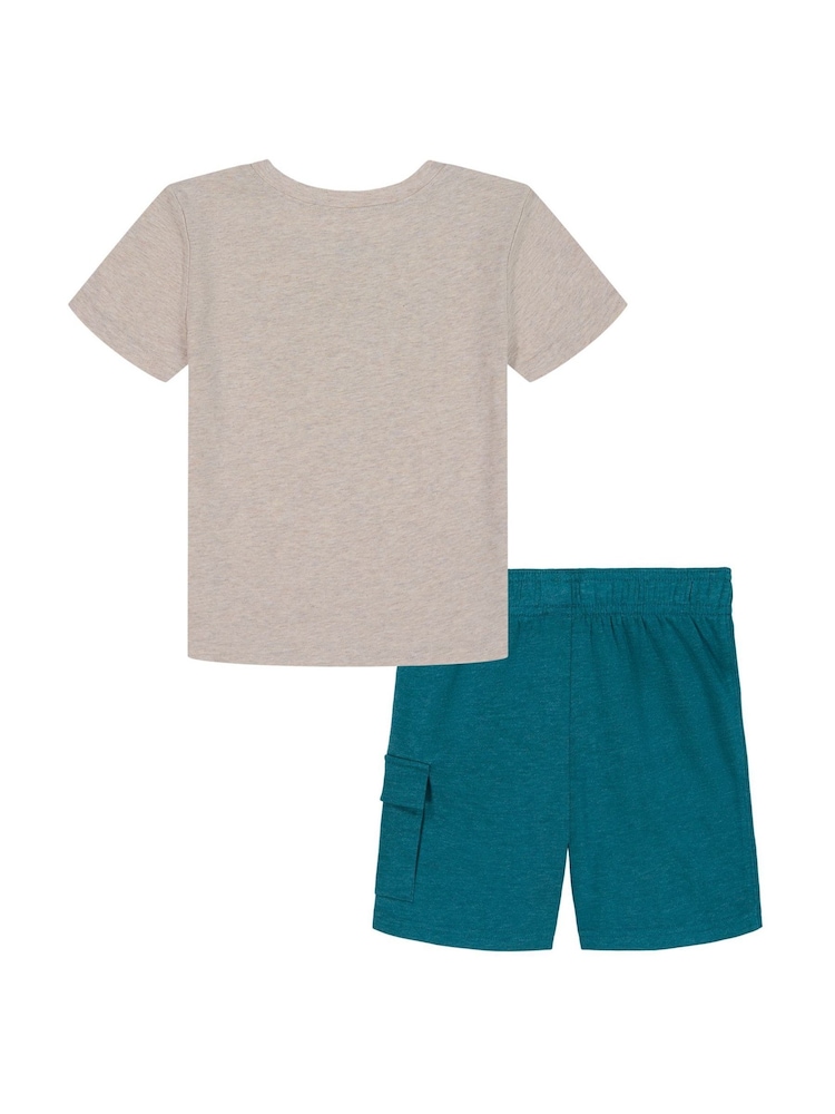 Under Armour Brown Rival Terry Shorts Set - Image 2 of 5