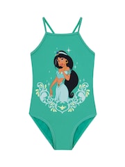 Character Green Disney Aladdin Princess Jasmine Print Swimsuit - Image 1 of 10
