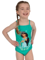 Character Green Disney Aladdin Princess Jasmine Print Swimsuit - Image 10 of 10
