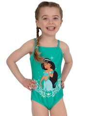 Character Green Disney Aladdin Princess Jasmine Print Swimsuit - Image 7 of 10