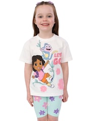 Character White Dora T-Shirt And Shorts Set - Image 1 of 11