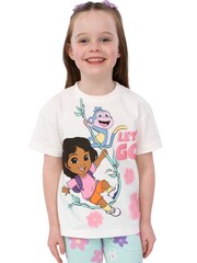 Character White Dora T-Shirt And Shorts Set - Image 4 of 11