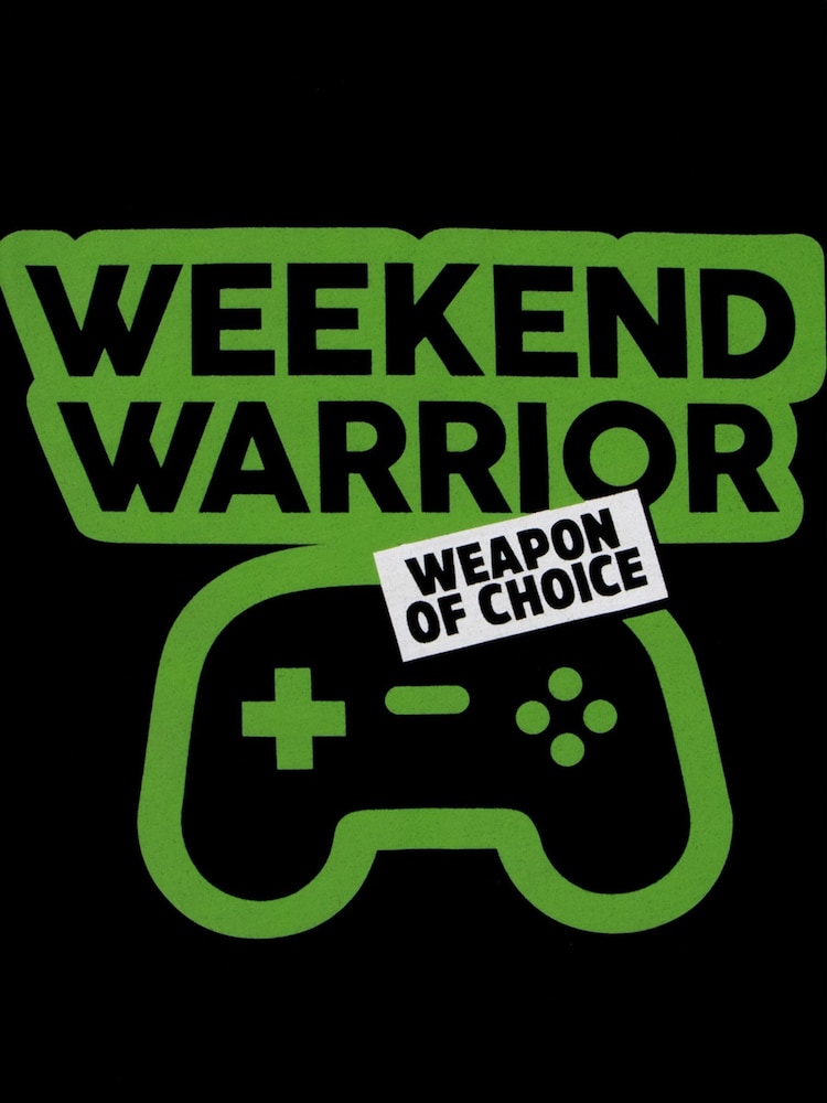 Harry Bear Black Gaming Weekend Warrior Short Pyjamas - Image 12 of 12
