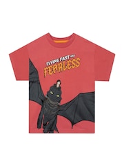 Character Red How To Train Your Dragon Print Short Sleeve T-Shirt - Image 1 of 12