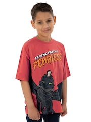 Character Red How To Train Your Dragon Print Short Sleeve T-Shirt - Image 10 of 12