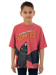 Character Red How To Train Your Dragon Print Short Sleeve T-Shirt - Image 5 of 12