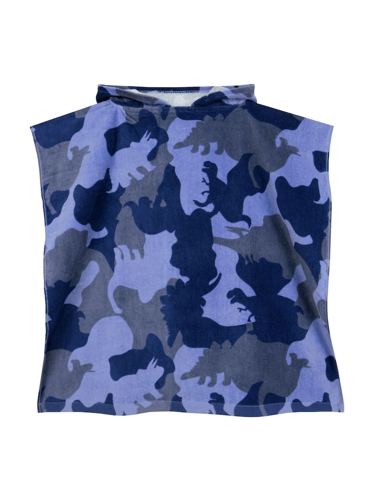 Character Blue Harry Bear Dino Towel Poncho - Image 2 of 7