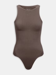 TALA Brown 365 Contour Sleeveless Boat Neck Bodysuit - Image 3 of 3