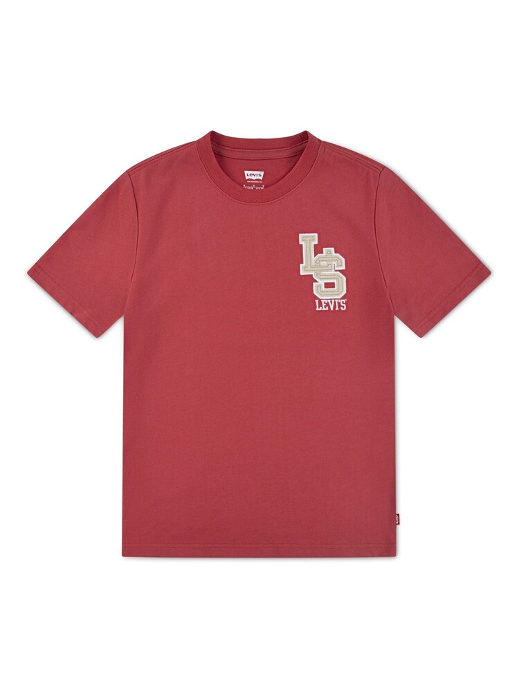 Levi's® Red Varsirty Monogram Chest Logo Short Sleeve T-Shirt - Image 1 of 3 Levi's® Red Varsirty Monogram Chest Logo Short Sleeve T-Shirt - Image 1 of 3
