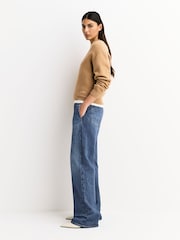 Rag & Bone Petra Miramar Terry Wide Leg Jeans - Image 4 of 7