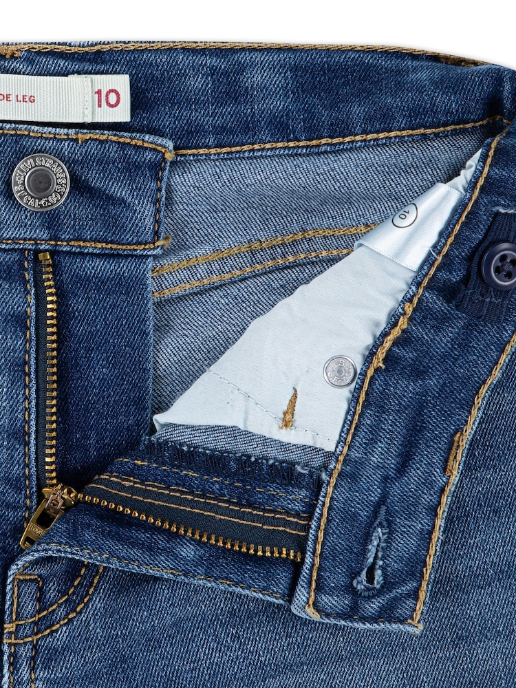 Levi's® Blue Logo Wide Leg Jeans - Image 2 of 4