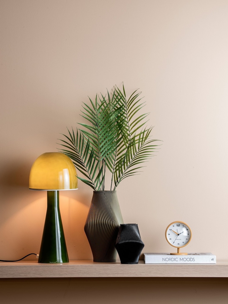 Leitmotiv Army Green Bombin Glass Table Lamp - Image 1 of 1