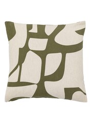 Gallery Direct Green Nara Graphic Cushion - Image 4 of 4