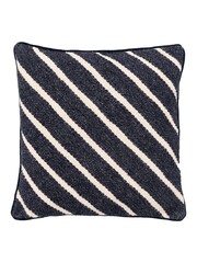 Gallery Direct Blue Freya Stripe Woven Cushion - Image 2 of 5