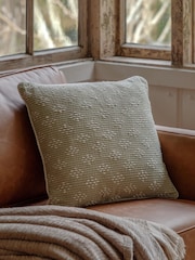 Gallery Direct Green Tavira Woven Cushion - Image 1 of 4