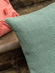 Gallery Direct Green Zaya Pinstripe Cushion - Image 2 of 5