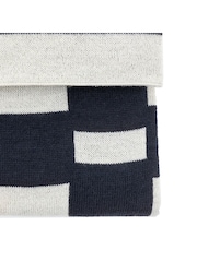 Gallery Direct Blue Solvi Knitted Throw - Image 3 of 4