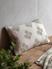 Gallery Direct Green Alden Floral Cushion - Image 1 of 5