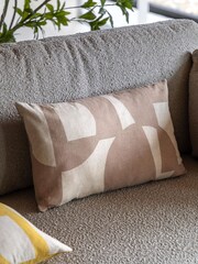 Gallery Direct Taupe Iver Graphic Cushion - Image 1 of 4