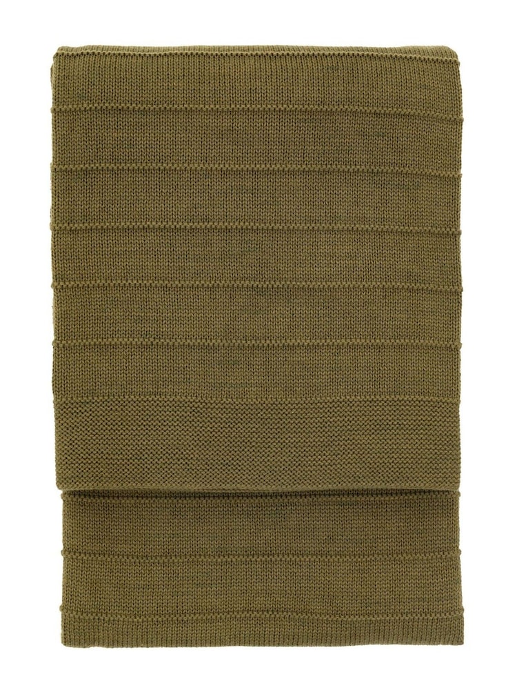 Gallery Direct Green Alessa Knit Throw - Image 4 of 4