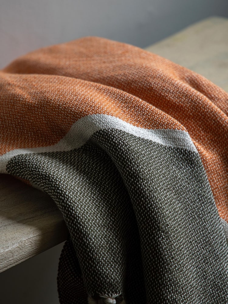 Gallery Direct Taupe Eira Woven Throw - Image 2 of 4