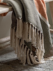 Gallery Direct Taupe Eira Woven Throw - Image 3 of 4