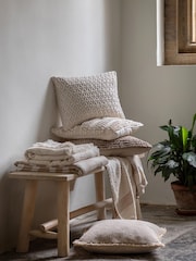 Gallery Direct Cream Mira Border Waffle Throw - Image 3 of 5