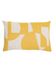 Gallery Direct Yellow Iver Graphic Print Cushion - Image 3 of 4