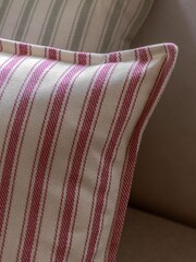 Gallery Direct Red Epsom Woven Stripe Cushion - Image 2 of 4