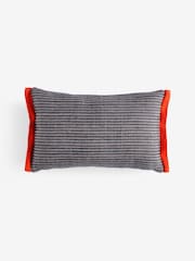 MADE.COM Blue Cady Woven Textured Cushion - Image 4 of 4