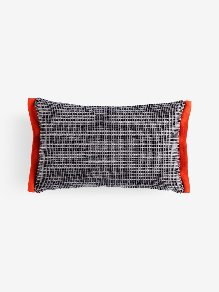 MADE.COM Blue Cady Woven Textured Cushion - Image 4 of 4