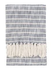 Gallery Direct Blue Ryton Stripe Throw - Image 3 of 3