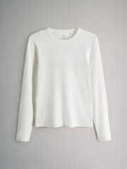 The Set Brown/Pink/White/Stripe 5 Pack Ribbed Long Sleeve T-Shirts - Image 2 of 6