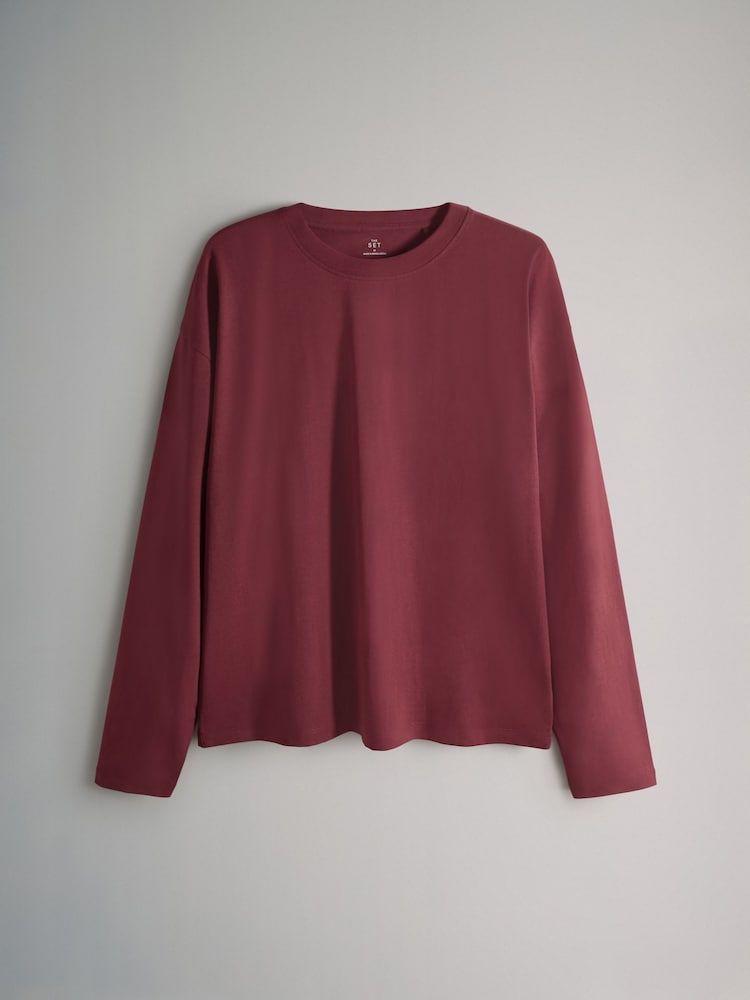 The Set Multi 7 Pack 100% Cotton Long Sleeve T-Shirts - Image 2 of 6