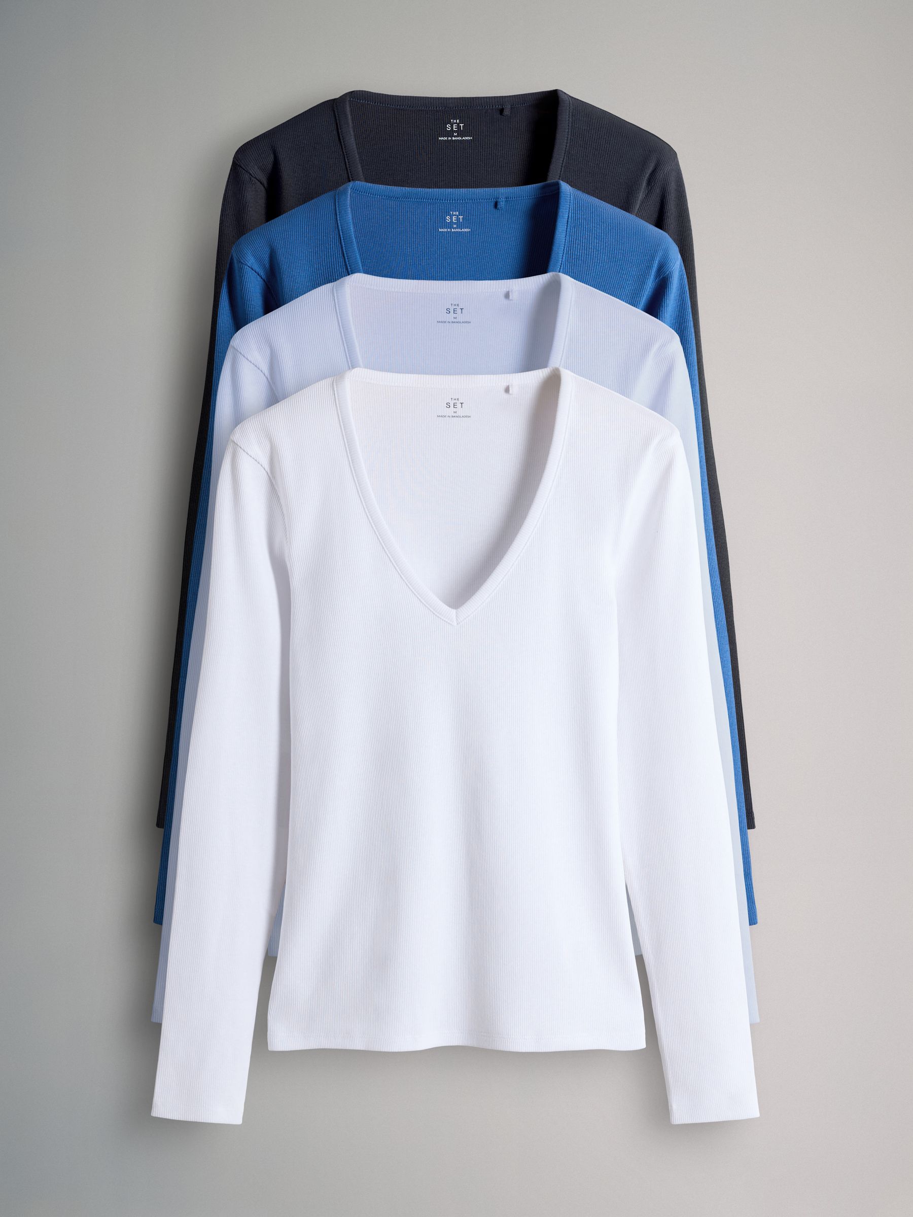 Next：日本 ネイビー/ブルー/ライトブルー/ホワイト - The Set 4 枚組