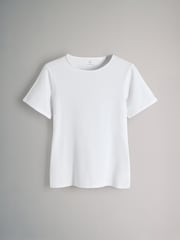 The Set 5 Pack Short Sleeve Fitted Crew Neck T-Shirts Red/Navy/Stripe/Light Blue/White - Image 2 of 6