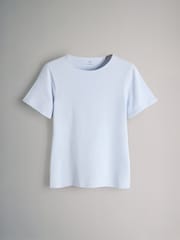 The Set 5 Pack Short Sleeve Fitted Crew Neck T-Shirts Red/Navy/Stripe/Light Blue/White - Image 3 of 6