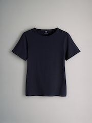 The Set 5 Pack Short Sleeve Fitted Crew Neck T-Shirts Red/Navy/Stripe/Light Blue/White - Image 5 of 6