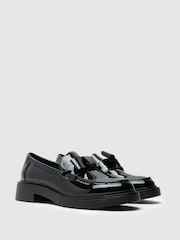 Schuh Lidia Patent Bow Black Loafers - Image 2 of 4