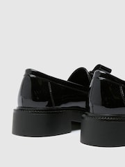Schuh Lidia Patent Bow Black Loafers - Image 4 of 4