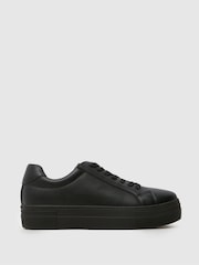 Schuh Marley Lace Up Black Trainer - Image 1 of 4